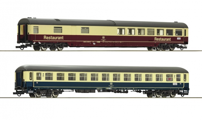 Set of 2 passenger cars of EC Leonardo da Vinci train (Set 3)<br /><a href='images/pictures/Roco/Roco-74163.jpg' target='_blank'>Full size image</a>